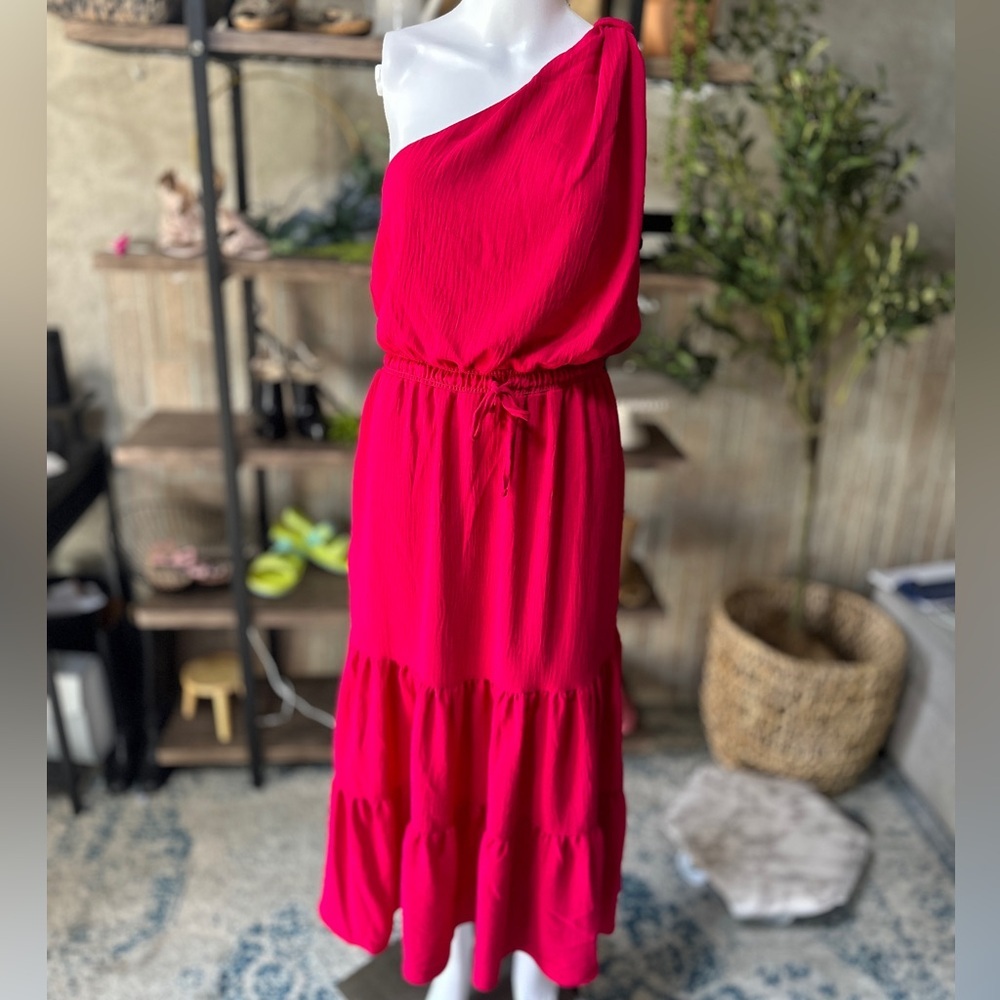 Max Studio Barbie pink off shoulder maxi dress - Picture 9 of 11